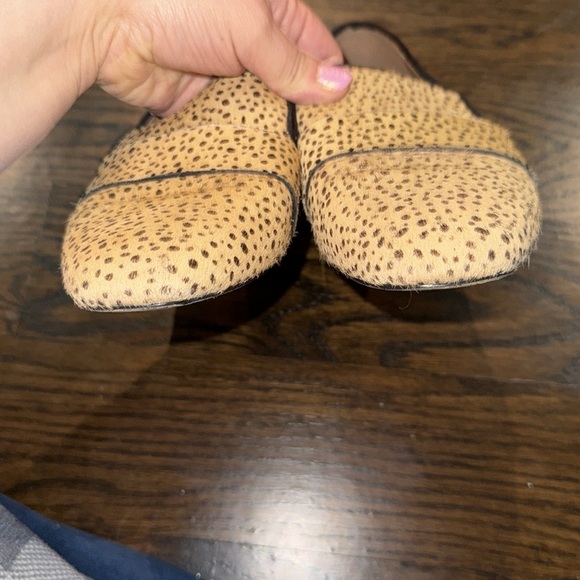 Caslon Women's Real Fur Cheetah Print Loafers size 7.5 - Picture 6 of 8